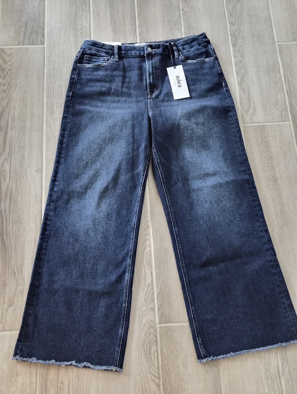 Mica Denim Super High Rise Wide Leg Jeans Size 32 NWT